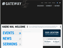 Tablet Screenshot of gatewaychurch.org.nz